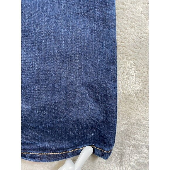 Abercrombie & Fitch Emma Low Rise Jeans Stretch Dark Wash Bootcut Size 2L - Picture 3 of 16